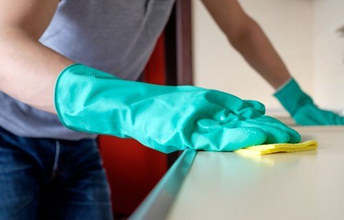 Local Croydon technician treating a stain on a sofa