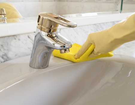 Local cleaner working in a Croydon apartment building